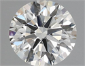 Natural Diamond 0.55 Carats, Round with Excellent Cut, J Color, VS1 Clarity and Certified by GIA