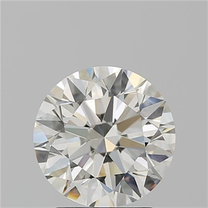 Picture of Natural Diamond 2.50 Carats, Round with Excellent Cut, K Color, VVS1 Clarity and Certified by GIA