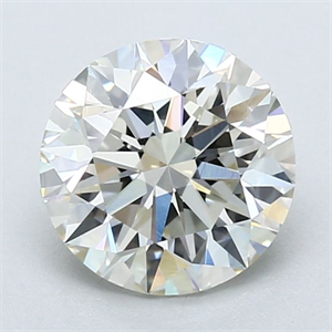 Picture of Natural Diamond 2.01 Carats, Round with Excellent Cut, K Color, VVS2 Clarity and Certified by GIA