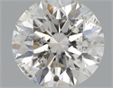 Natural Diamond 0.60 Carats, Round with Excellent Cut, H Color, I1 Clarity and Certified by GIA