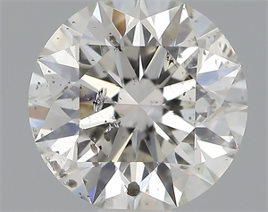 Picture of Natural Diamond 0.60 Carats, Round with Excellent Cut, H Color, I1 Clarity and Certified by GIA