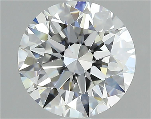 Picture of Natural Diamond 1.50 Carats, Round with Excellent Cut, E Color, VS2 Clarity and Certified by GIA