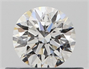 Natural Diamond 0.40 Carats, Round with Excellent Cut, G Color, VVS1 Clarity and Certified by GIA