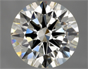 Natural Diamond 3.01 Carats, Round with Excellent Cut, K Color, IF Clarity and Certified by GIA