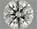 Natural Diamond 0.50 Carats, Round with Excellent Cut, I Color, VS2 Clarity and Certified by IGI