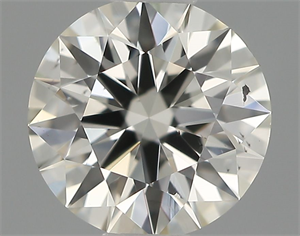 Picture of Natural Diamond 0.50 Carats, Round with Excellent Cut, I Color, VS2 Clarity and Certified by IGI