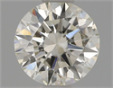 Natural Diamond 0.41 Carats, Round with Excellent Cut, J Color, SI1 Clarity and Certified by GIA