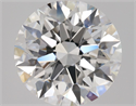 Natural Diamond 1.80 Carats, Round with Excellent Cut, D Color, VVS2 Clarity and Certified by GIA