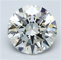 Natural Diamond 2.00 Carats, Round with Excellent Cut, J Color, VS2 Clarity and Certified by GIA