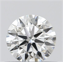 Natural Diamond 0.43 Carats, Round with Excellent Cut, H Color, VVS1 Clarity and Certified by GIA