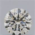 Natural Diamond 0.40 Carats, Round with Excellent Cut, J Color, SI1 Clarity and Certified by IGI