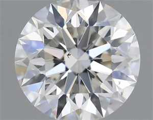 Picture of Natural Diamond 0.43 Carats, Round with Excellent Cut, H Color, SI1 Clarity and Certified by GIA