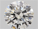 Natural Diamond 0.50 Carats, Round with Excellent Cut, H Color, SI2 Clarity and Certified by GIA