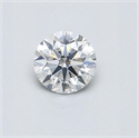 Natural Diamond 0.46 Carats, Round with Very Good Cut, F Color, SI2 Clarity and Certified by GIA