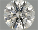 Natural Diamond 0.40 Carats, Round with Excellent Cut, H Color, VS2 Clarity and Certified by IGI