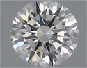 Natural Diamond 0.43 Carats, Round with Excellent Cut, H Color, VS2 Clarity and Certified by GIA