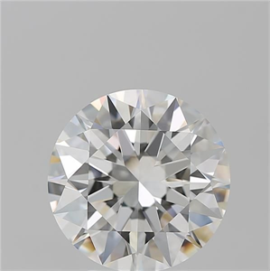 Picture of Natural Diamond 4.02 Carats, Round with Excellent Cut, G Color, VVS2 Clarity and Certified by GIA