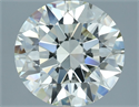 Natural Diamond 3.17 Carats, Round with Excellent Cut, J Color, VVS1 Clarity and Certified by IGI