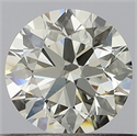 Natural Diamond 0.58 Carats, Round with Excellent Cut, J Color, VS2 Clarity and Certified by GIA