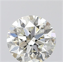 Natural Diamond 0.43 Carats, Round with Excellent Cut, K Color, VVS1 Clarity and Certified by GIA