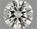 Natural Diamond 0.40 Carats, Round with Excellent Cut, H Color, VS2 Clarity and Certified by IGI