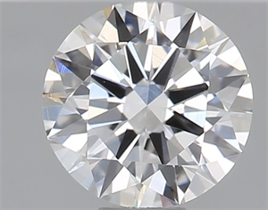 Picture of Natural Diamond 0.45 Carats, Round with Excellent Cut, H Color, SI1 Clarity and Certified by GIA