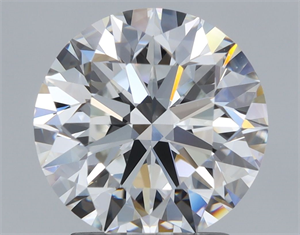 Picture of Natural Diamond 2.50 Carats, Round with Excellent Cut, F Color, VVS1 Clarity and Certified by GIA