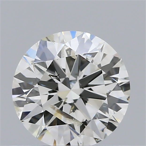 Picture of Natural Diamond 0.51 Carats, Round with Excellent Cut, H Color, SI2 Clarity and Certified by IGI