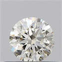 Natural Diamond 0.40 Carats, Round with Excellent Cut, J Color, SI1 Clarity and Certified by GIA