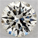 Natural Diamond 0.40 Carats, Round with Excellent Cut, J Color, SI2 Clarity and Certified by GIA