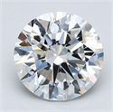 Natural Diamond 2.01 Carats, Round with Excellent Cut, F Color, VS1 Clarity and Certified by GIA