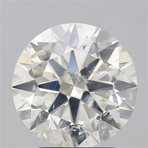 Picture of Natural Diamond 3.01 Carats, Round with Excellent Cut, K Color, I1 Clarity and Certified by GIA