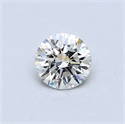 Natural Diamond 0.43 Carats, Round with Very Good Cut, I Color, VS2 Clarity and Certified by GIA