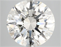 Natural Diamond 5.22 Carats, Round with Excellent Cut, K Color, VVS2 Clarity and Certified by GIA