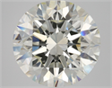 Natural Diamond 4.01 Carats, Round with Excellent Cut, K Color, VS1 Clarity and Certified by GIA