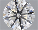 Natural Diamond 0.40 Carats, Round with Very Good Cut, H Color, SI1 Clarity and Certified by GIA