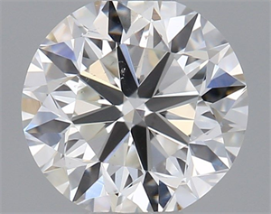 Picture of Natural Diamond 0.40 Carats, Round with Very Good Cut, H Color, SI1 Clarity and Certified by GIA