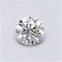 Natural Diamond 0.50 Carats, Round with Good Cut, I Color, VS2 Clarity and Certified by GIA