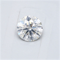 Natural Diamond 0.40 Carats, Round with Very Good Cut, F Color, I1 Clarity and Certified by GIA