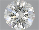 Natural Diamond 2.50 Carats, Round with Excellent Cut, J Color, SI2 Clarity and Certified by GIA