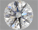 Natural Diamond 1.70 Carats, Round with Excellent Cut, G Color, VVS2 Clarity and Certified by IGI