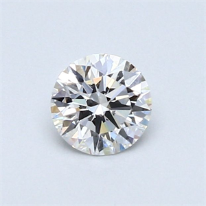 Picture of Natural Diamond 0.41 Carats, Round with Excellent Cut, F Color, VVS1 Clarity and Certified by GIA