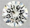 Natural Diamond 0.45 Carats, Round with Excellent Cut, J Color, VVS1 Clarity and Certified by GIA