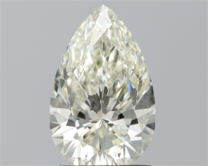 Picture of Natural Diamond 1.53 Carats, Pear with  Cut, J Color, VVS2 Clarity and Certified by IGI