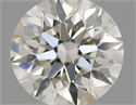 Natural Diamond 0.43 Carats, Round with Excellent Cut, H Color, SI1 Clarity and Certified by IGI