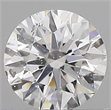 Natural Diamond 0.41 Carats, Round with Excellent Cut, D Color, I1 Clarity and Certified by GIA