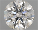 Natural Diamond 0.50 Carats, Round with Excellent Cut, J Color, SI2 Clarity and Certified by GIA