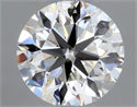 Natural Diamond 0.40 Carats, Round with Very Good Cut, H Color, VVS2 Clarity and Certified by GIA