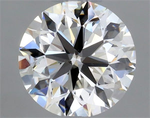 Picture of Natural Diamond 0.40 Carats, Round with Very Good Cut, H Color, VVS2 Clarity and Certified by GIA