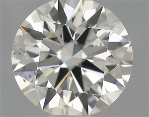 Picture of Natural Diamond 0.52 Carats, Round with Excellent Cut, H Color, SI1 Clarity and Certified by IGI